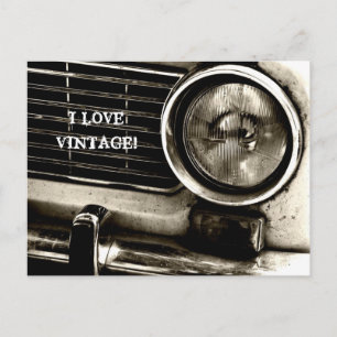 I Liebe Vintag Postkarte