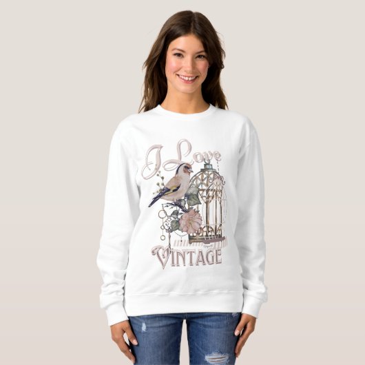 I LIEBE VINTAG SWEATSHIRT (Vorne ganz)