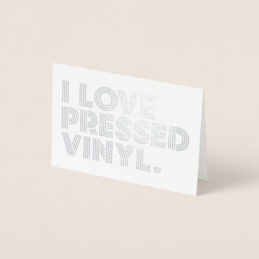 I Liebe Vinyl Folienkarte (Vorderseite)