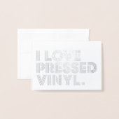 I Liebe Vinyl Folienkarte (Vorderseite mit Umschlag)