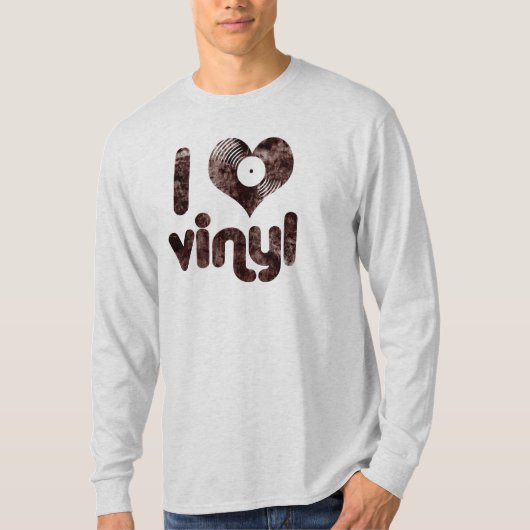 I Liebe-Vinyl - T-Shirt (Vorderseite)