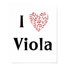 I Liebe Viola Alto Clef Rotes Herz Musiknoten