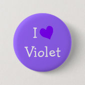 I Liebe Violet Button (Vorderseite)