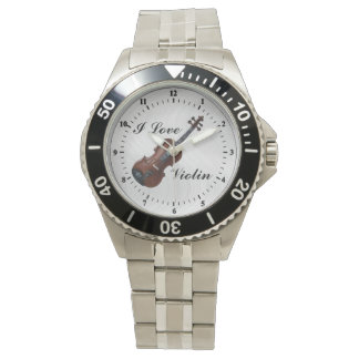 I LIEBE VIOLIN - AUFMERKSAMKEIT ARMBANDUHR