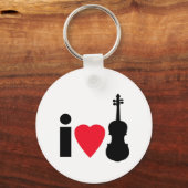 I Liebe Violin Schlüsselanhänger (Vorderseite)
