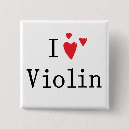 I Liebe-Violine Button (Vorderseite)