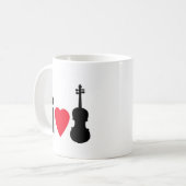 I Liebe-Violine Kaffeetasse (Vorderseite Links)