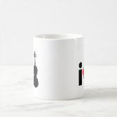 I Liebe-Violine Kaffeetasse (Mittel)