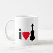 I Liebe-Violine Kaffeetasse (Links)