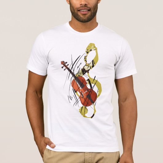 I Liebe-Violine T-Shirt (Vorderseite)