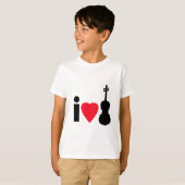I Liebe-Violinen T-Shirt (Vorne ganz)