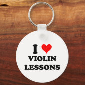 I Liebe Violinunterricht Schlüsselanhänger (Vorderseite)
