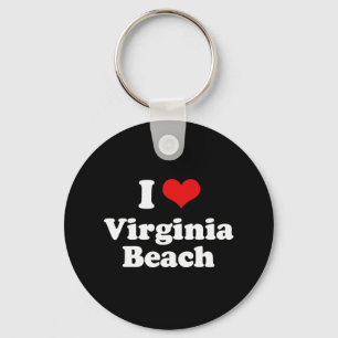 I Liebe Virgina Strand-T-Shirt Weiß-T-Shirt Schlüsselanhänger