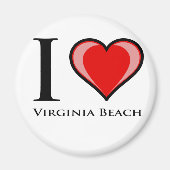 I Liebe Virginia Beach Magnet (Vorne)