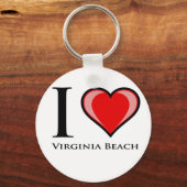 I Liebe Virginia Beach Schlüsselanhänger (Vorderseite)