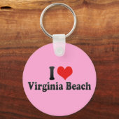 I Liebe Virginia Beach Schlüsselanhänger (Vorderseite)