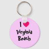 I Liebe Virginia Beach Schlüsselanhänger (Vorderseite)
