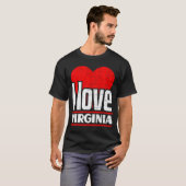 I Liebe Virginia Best Zuhause Staat I Heart Virgin T-Shirt (Vorne ganz)