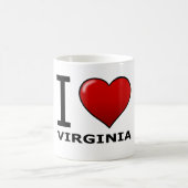 I LIEBE VIRGINIA KAFFEETASSE (Mittel)