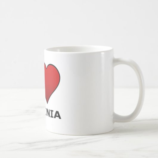I LIEBE VIRGINIA KAFFEETASSE (Rechts)