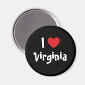 I Liebe Virginia Magnet (Vorderseite/Rückseite)