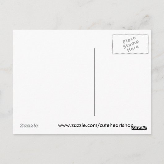 I Liebe Virginia Postkarte (Rückseite)