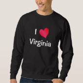 I Liebe Virginia Sweatshirt (Vorderseite)