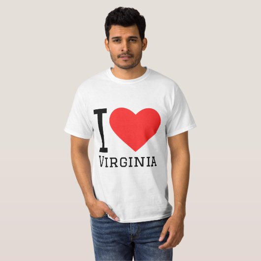 I Liebe Virginia T-Shirt (Vorne ganz)