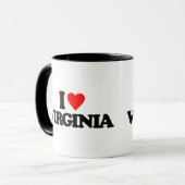 I LIEBE VIRGINIA TASSE (Vorderseite Links)