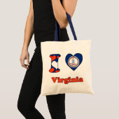 I Liebe Virginia Tragetasche (Vorderseite (Produkt))
