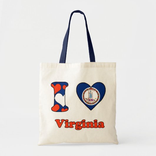 I Liebe Virginia Tragetasche (Vorne)