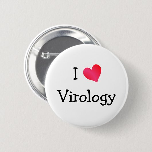 I Liebe Virologie Button (Vorne & Hinten)