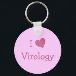 I Liebe Virologie Schlüsselanhänger<br><div class="desc">Ein "I-Liebe"-Herzdesign für naturwissenschaftliche Highschool-Lehrer,  Uni-Professoren,  Biologen,  Studierende und alle anderen,  die Biologie-Wissenschaften Lieben machen.</div>