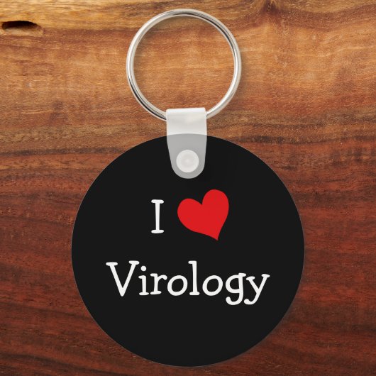 I Liebe Virologie Schlüsselanhänger (Vorderseite)