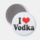 I Liebe Vodka Magnet (Vorderseite/Rückseite)