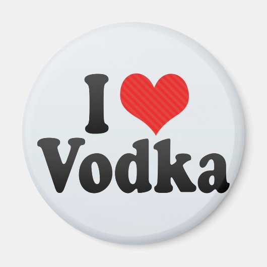 I Liebe Vodka Magnet (Vorne)