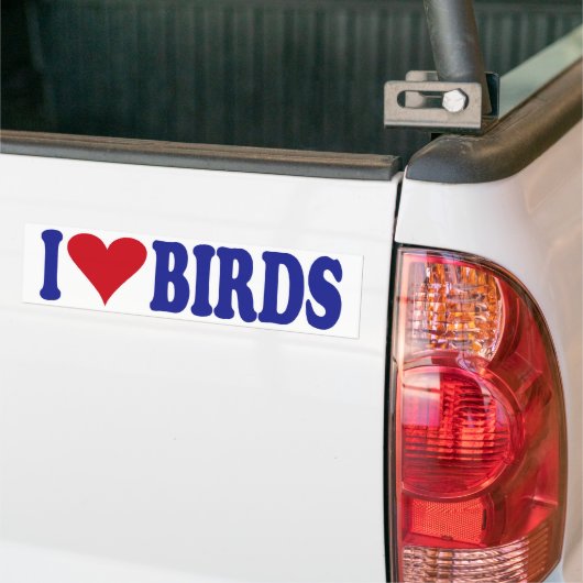 I Liebe-Vögel Autoaufkleber (Auf Lkw)