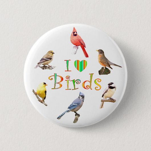 I LIEBE-VÖGEL BUTTON (Vorderseite)
