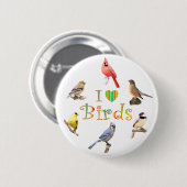 I LIEBE-VÖGEL BUTTON (Vorne & Hinten)