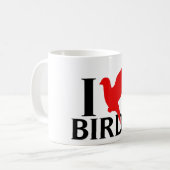 I Liebe-Vögel Kaffeetasse (Vorderseite Links)