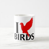 I Liebe-Vögel Kaffeetasse (Mittel)