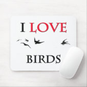 I Liebe-Vögel Mousepad (Mit Mouse)