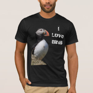 I Liebe-Vögelpuffin-Shirt T-Shirt
