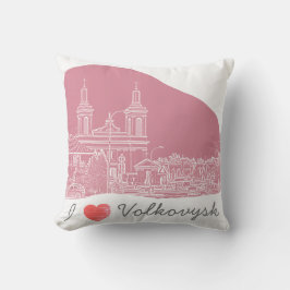 I Liebe Volkovysk Belarus Architektur Kathedrale Kissen