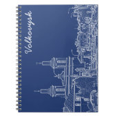 I Liebe Volkovysk Belarus Architektur Kathedrale Notizblock (Vorderseite)