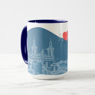I Liebe Volkovysk Belarus Architektur Kathedrale Tasse