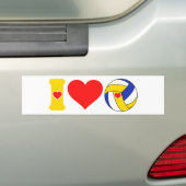 I Liebe Volleyball Autoaufkleber (Auf Auto)