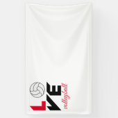 I Liebe Volleyball Banner (Vertikal)