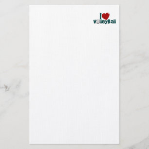 I Liebe Volleyball Briefpapier