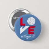 I Liebe Volleyball Button (Vorne & Hinten)